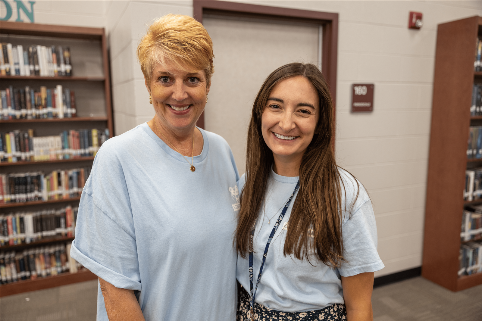 Principal and Assistant Principal smiling